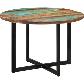 Zahradní sestava Jídelní stůl 110 x 75 cm masivní recyklované dřevo - 8720286672372