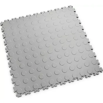 vinylová podlaha Šedá PVC vinylová zátěžová dlažba Fortelock Industry Ultra - 51 x 51 x 1 cm