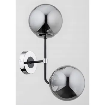 Nástěnné svítidlo Nástěnné svítidlo Alfa černé, stříbrné, patice E14, 60 W