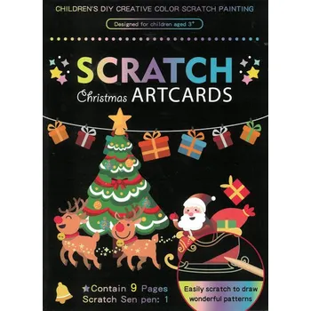 Výtvarná sada FANDY Obrázek škrabací Mark 9 ks 11 vánoce