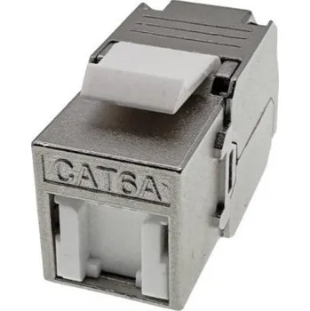 Síťový konektor Keystone modul, RJ45, bez použití nářadí, stíněný, kat. 6A, Q-LANTEC