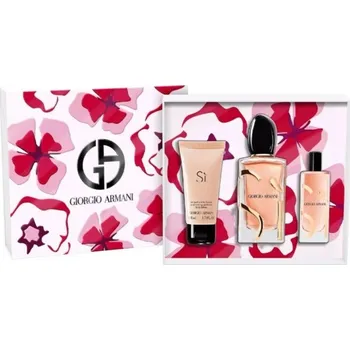 Dámský parfém Armani Sí Intense Dárková sada EDP 100 ml, tělové mléko 50 ml a miniaturka EDP 15 ml