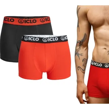 Pánské spodní prádlo Pánské bavlněné boxerky ICLO 2 kusy vel. XXL