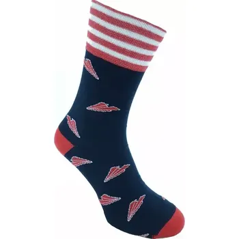 Dospělé ponožky Papírové letadlo - 39-42 / tmavě modrá