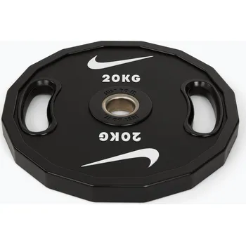 Olympijské bumperové závaží Nike Strength Pro Urethane Plates 20 kg black/white