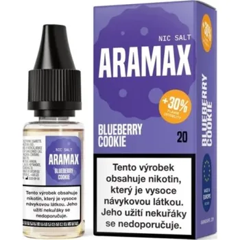 vaporizér Aramax Salt e-liquid Blueberry Cookie 10ml 20mg