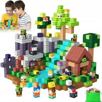 ostatní stavebnice MAGNETICKÉ STAVEBNICE ZOMBIE 100 KS PRO KREATIVNÍ STAVĚNÍ A ZÁBAVU PRO DĚTI