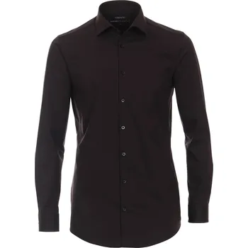 Pánská košile Pánská bavlněná košile Barva: Černá, Velikost: 37, Střih: SLIM FIT