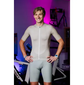 cyklistický dres Cyklistický dres Prawie.PRO S béžový