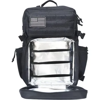 Sportovní taška ELITEX TRAINING Meal prep batoh Elitex Training 45L Black, voděodolný 45 LITRŮ ČERNÁ