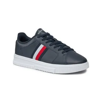 Pánská móda Sneakersy Tommy Hilfiger Supercup Lth Stripes Ess FM0FM04895 Tmavomodrá 43