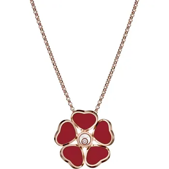 Náhrdelník Zlatý Přívěsek Chopard Happy Hearts 79A085-5811