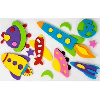 samolepka FANDY Samolepky pěnové 3D 10 kosmos