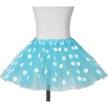 Dámská sukně Tylová sukýnka modrá s puntíky univerzální velikost