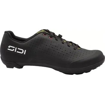 Pánské cyklistické tretry Sidi Tretry Sidi Gravel Asper Laces - Millenium fit - Black/Green velikost 44