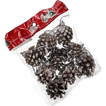 Vánoční dekorace Zasněžené šišky 9 ks 4 cm - vánoční ozdoby