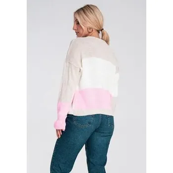 Dámský svetr FIGL Kardigan M1245 Béžová Regular Fit S