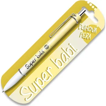 Nekupto Duhová propiska s potiskem - Super babi