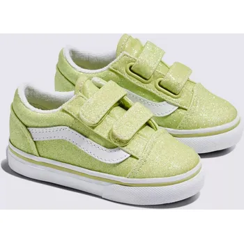 Chlapecké tenisky dětské tenisky VANS Old Skool V GLITTER Lime Sherbet - 25