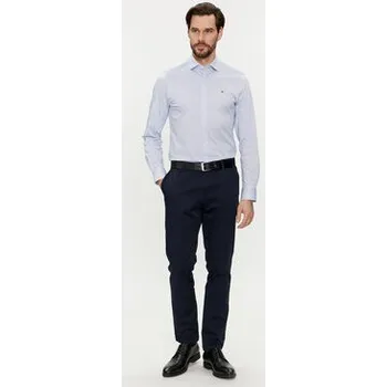 Pánská móda Tommy Hilfiger Košile MW0MW33826 Modrá Slim Fit 40