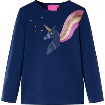 Dětské tričko s dlouhým rukávem námořnicky modré 104 - 8721012038615