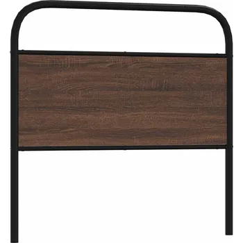 Čelo postele hnědý dub 90 cm ocel a kompozitní dřevo - 8721158564290