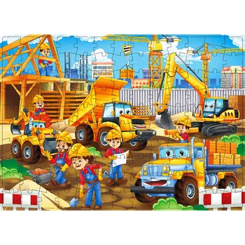 Aga4Kids Dětské puzzle Staveniště 130 dílků