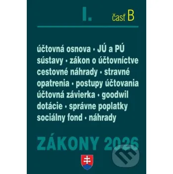 Zákony 2026 I B Účtovné zákony