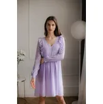 Lenitif Šaty L083 Fialová Regular Fit L