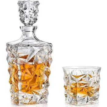 Sklenice Bohemia Jihlava GLACIER whisky set (1+6)