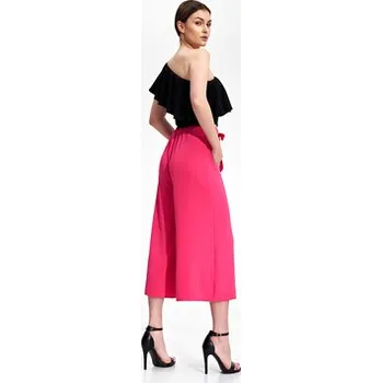 Dámské kalhoty FIGL Dámské kalhoty M860 Růžová Regular Fit M
