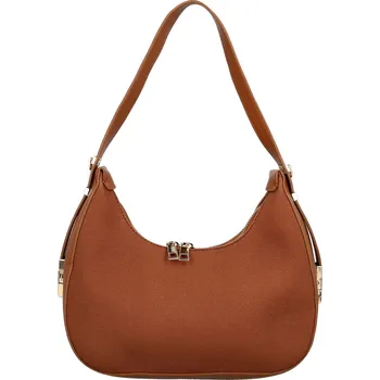 Kabelka Stylová dámská koženková kabelka na rameno Agatha, hnědá