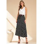 FIGL Plisovaná sukně M1155 Černá Flared Fit S_M