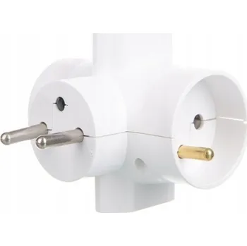 Elektrická zásuvka Elektrická Zásuvka rozbočka Timex-Elektro bílá