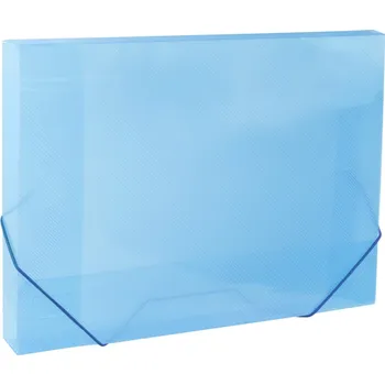 Desky na spisy s gumou, box A4 LUMA, modré