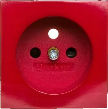 Elektrická zásuvka Anténní zásuvka nástěnná Hager červená