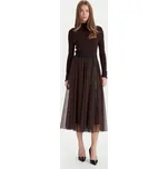 JOOP! tylová sukně 58 252S58Fridi 30046657 Hnědá Regular Fit 36