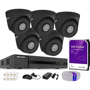Bezpečnostní kamera Sada IP monitoringu HiLook 5MPx s 5 IP kamerami + PoE rekordér