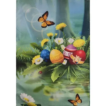 Utěrka Velikonoční kuchyňská utěrka z mikrovlákna 40x55cm - Kraslice na louce