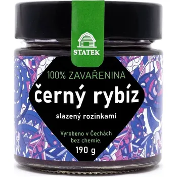 Hradecké delikatesy 100% zavařenina černý rybíz slazený rozinkami 190g 190g
