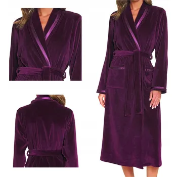 Dámské noční prádlo DÁMSKÝ ŽUPAN DOCTOR NAP 1078 L / 40 Bordó (Vínová)