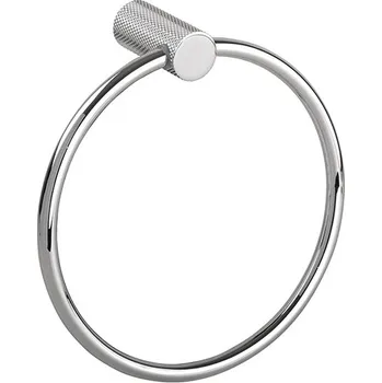 Držák na ručník Bemeta Design BRILIA: Držák ručníků kruhový, stříbrná lesk- 177204060