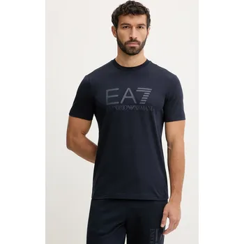 Pánské tričko Bavlněné tričko EA7 Emporio Armani AF22264.7M001412 námořnická modř 59X, vel. L