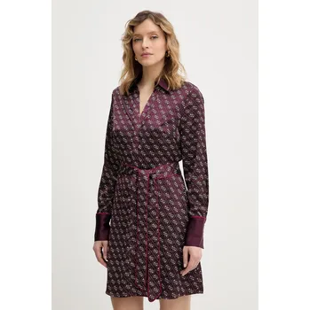 Dámské šaty Šaty Guess BLERTA W6RK90.WF1T2 fialová 49X, vel. XL