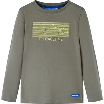 Chlapecké tričko Dětské tričko s dlouhým rukávem khaki 92 - 8721012026803