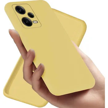 Pouzdro na mobilní telefon Zadní Kryt RCBR pro Xiaomi Redmi Note 12 Pro 5G SILICON CASE žlutý