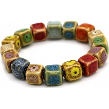Náramek Keramický náramek Ruční výroba Boho Art
