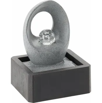 Zahradní dekorace Zahradní fontána kapka vody 21x18,3x27 cm s LED