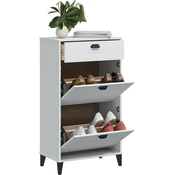 Botník Botník VIKEN bílý kompozitní dřevo - 8721012310254