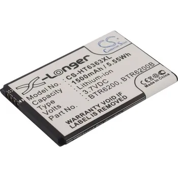Baterie pro mobilní telefon Baterie Cameron Sino CS-HT6363XL, Li-Ion, 1500